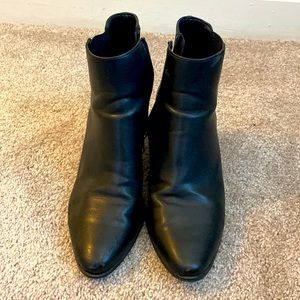 Calvin Klein black heeled boots size 8.5